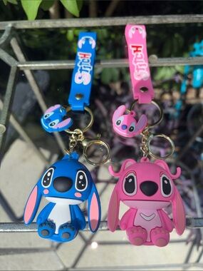 Stitch & Angel Keychains / bag charms